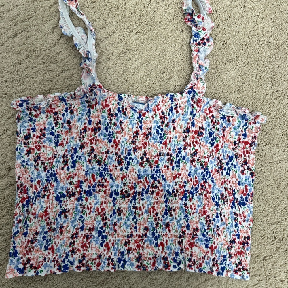 Old Navy Multicolor Smocked Top - Picture 3 of 3